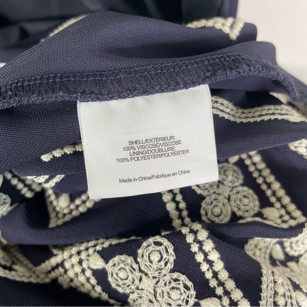 Tory Burch Navy Reena Wrap Dress - Picture 4 of 7
